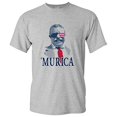 thumbnail image 1 of UGP Campus Apparel Theodore Roosevelt Murica Basic Cotton T-Shirt - Medium - Sport Grey, 1 of 6