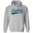 thumbnail image 1 of UGP Campus Apparel Tulsa Baseball Script - Hometown Pride, Pitcher Hoodie - X-Large - Sport Grey, 1 of 6