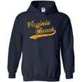 thumbnail image 1 of UGP Campus Apparel Virginia Beach Baseball Script Hoodie - Large - Navy, 1 of 5