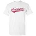 thumbnail image 1 of UGP Campus Apparel Washington DC City Baseball Script Basic Cotton T-Shirt - Large - White, 1 of 6
