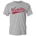 thumbnail image 1 of UGP Campus Apparel Wichita City Baseball Script Basic Cotton T-Shirt - Small - Sport Grey, 1 of 6
