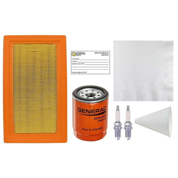 UGP Maintenance Kit 6485 with Universal Generator Parts Replacement air Filter for Generac 0J8478S fits Most 16 to 26 kw air Cooled generators.