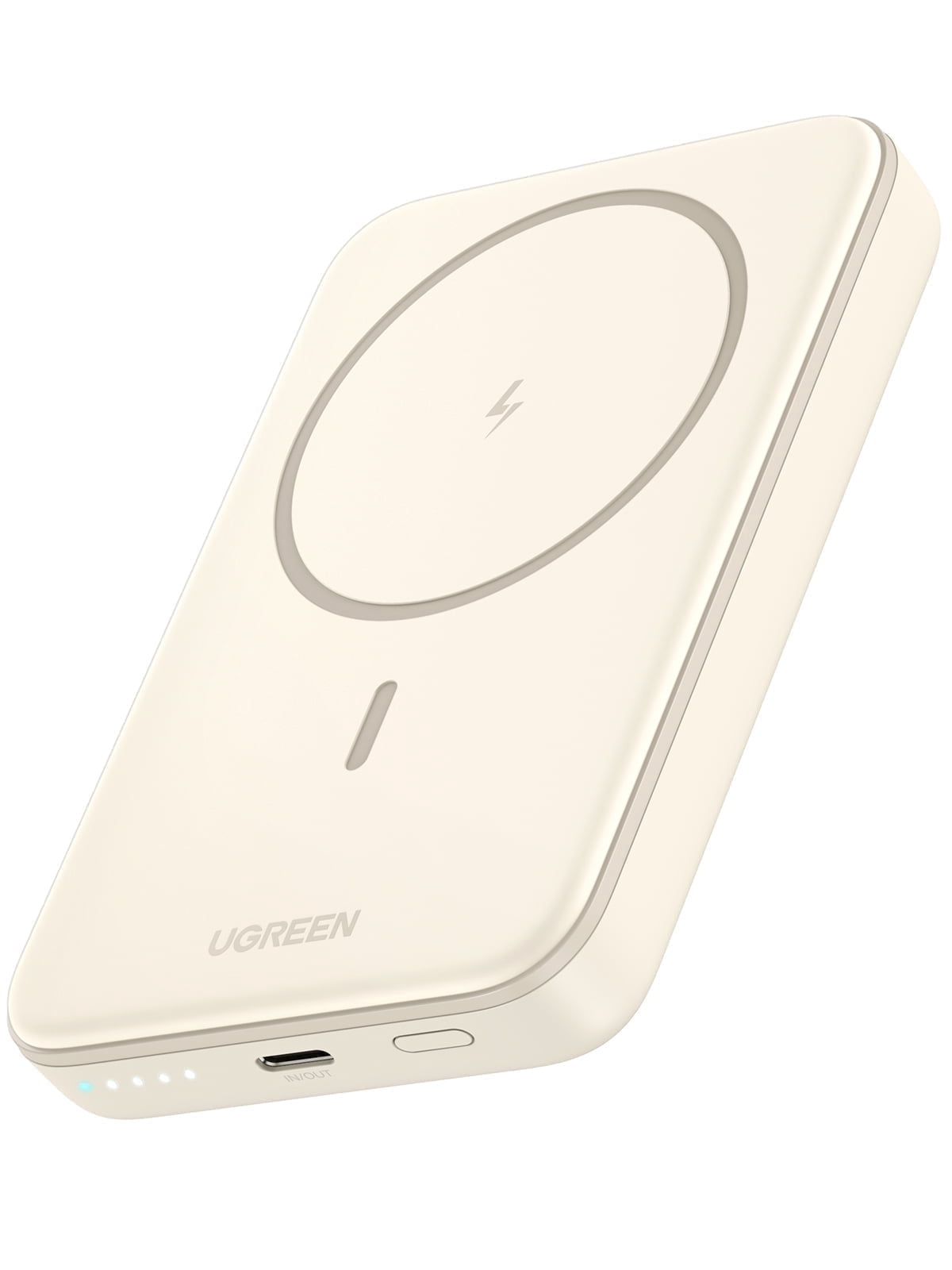 UGREEN 10000mAh Magsafe Power Bank, Wireless Portable Charger Compatible for iPhone, White