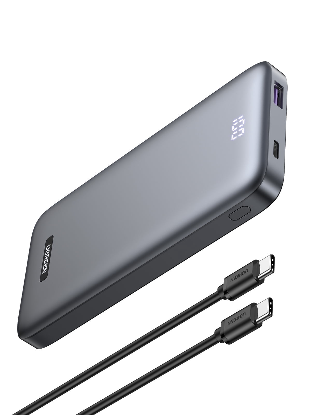 UGREEN Power Bank 10000mAh , Slim 20W PD and 22.5W Super Fast Portable Charger, Dual Output Battery Pack for Phones and Tablets