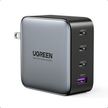 UGREEN 100W USB C Charger, Nexode 4-Port GaN Foldable Compact Fast Wall Charger for Laptop MacBook, iPad, iPhone, Galaxy, Steam Deck