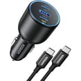 thumbnail image 1 of UGREEN 130W USB C Car Charger Adapter for Cellphone Laptop, PD 30W/100W/SCP 22.5W, Black, 1 of 9
