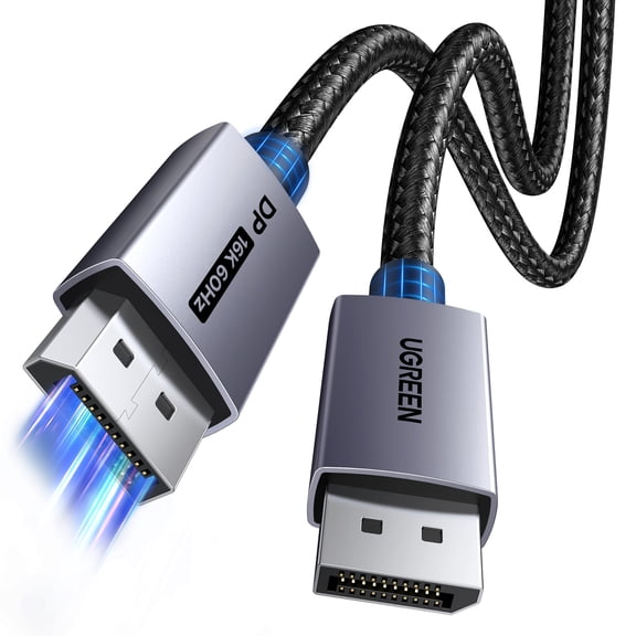 UGREEN 16K@60Hz 80Gbps DisplayPort Cable 2.1 DP Cord 3.3FT for Monitor, PC, HDTV