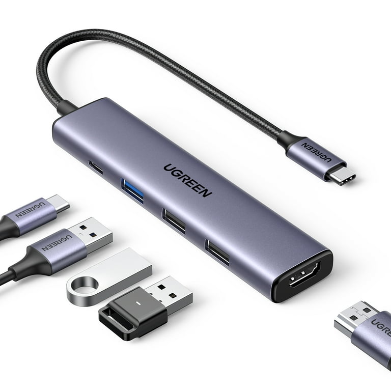 USB C to USB Adaptor USB Type C Adapter USB C Dongle, Aluminum
