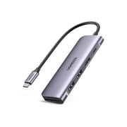 UGREEN 6-in-1 USB-C Hub 4K HDMI, 3 USB 3.0 Ports, SD/TF Card Reader, USB C Dongle Compatible with MacBook Series, Compat
