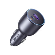 UGREEN 63W Car Charger Adapter, Dual Port Fast Charger with 45W USB C for Laptop, Black