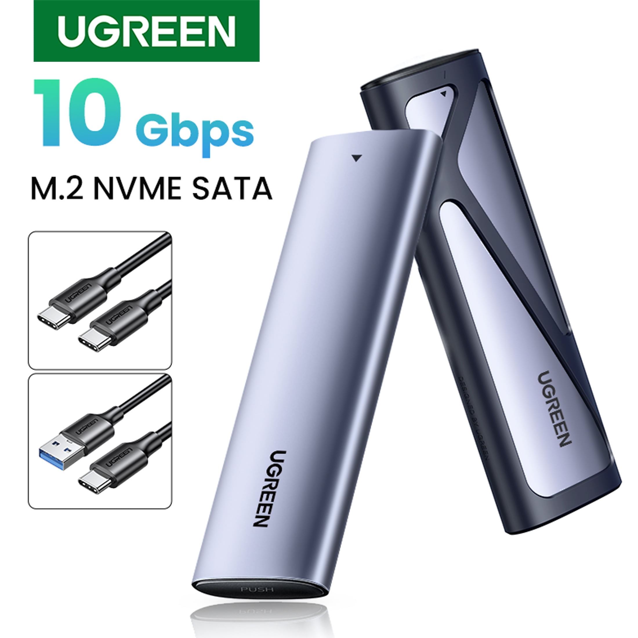 Ugreen External M2 Adapter SSD Enclosure, Tool-Free USB C External
