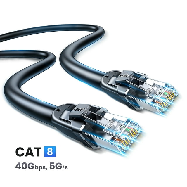 UGREEN Cat 8 HighSpeed Cable, RJ45 Lan Cable for Indoor and Outdoor, 60FT