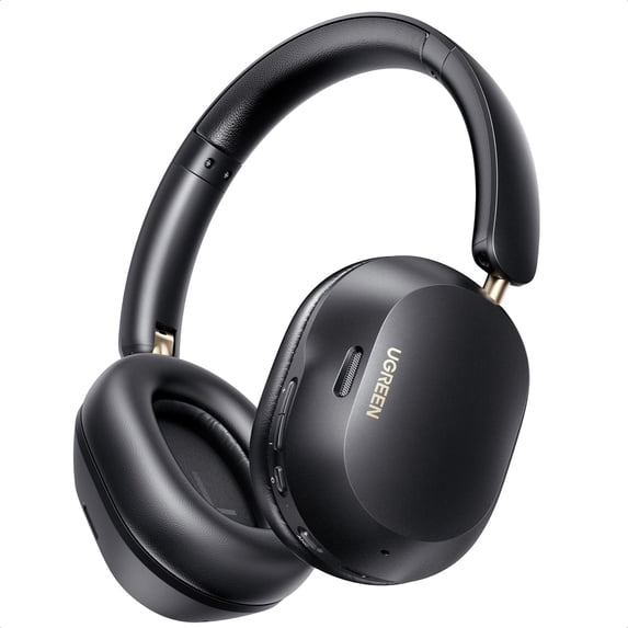 UGREEN Max5 C Noise Cancelling Over-Ear Headphones, Bluetooth 5.4, 75 Hours Playtime, Black