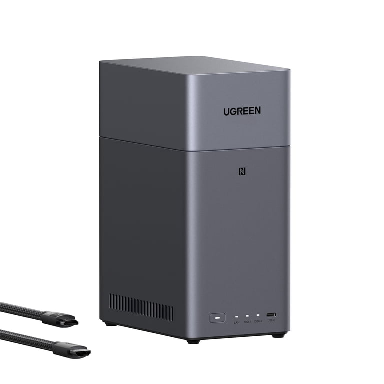 新品未開封 UGREEN NASync DH2300 2ベイ UGREEN NASync DH2300 2-Bay Network Attached Storage with HDMI