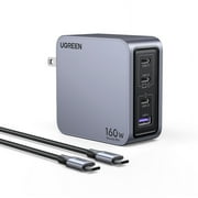 UGREEN Nexode Pro 160W USB C Charger, GaN Fast Charger Kit for Laptop Cellphone