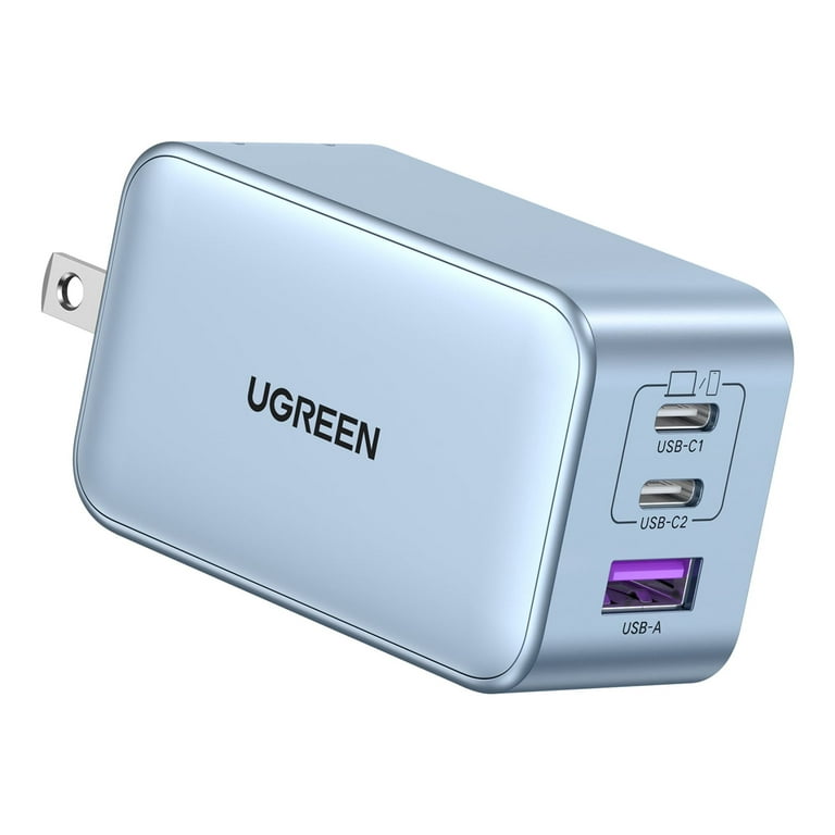 UGREEN USB C Charger 65W, 3 in 1 PD Fast Wall Charger for iPhone