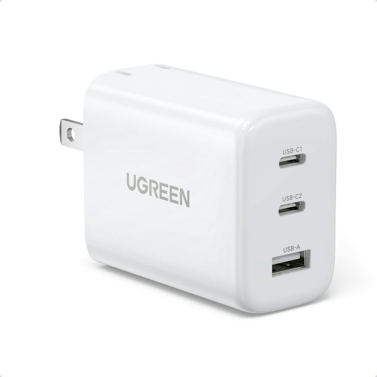 UGREEN USB C Charger 65W, 3 in 1 PD Fast Wall Charger for iPhone