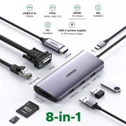 UGREEN USB Type-C Hub Adapter with HDMI, VGA, Gigabit Ethernet Port
