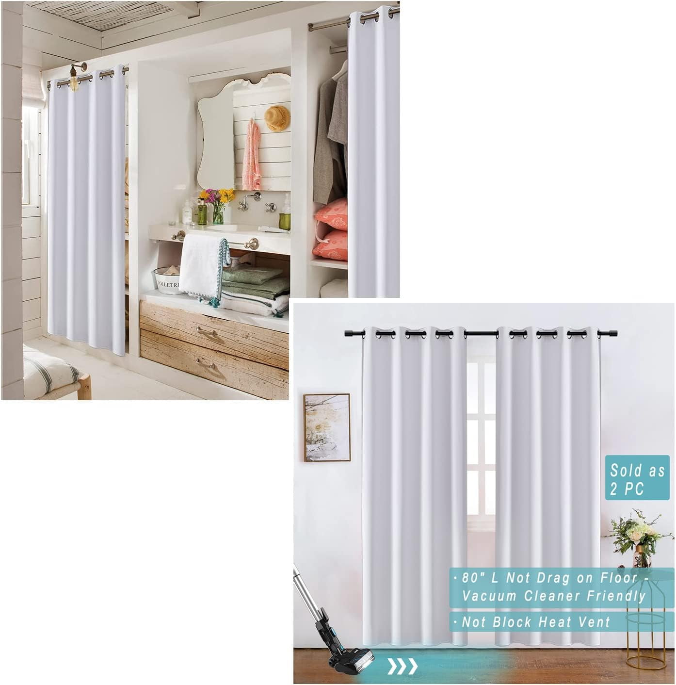 UGUCYUI-Accordion Doors for Closet,Folding Interior Room Divider for ...