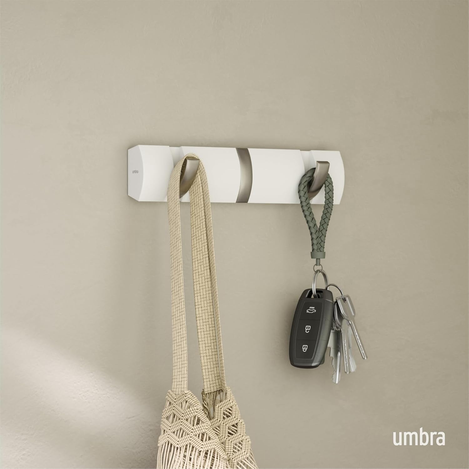 UGUCYUI-Flip Wall-Mounted Coat Rack Rail Hook for Hats, Jackets, Bags ...