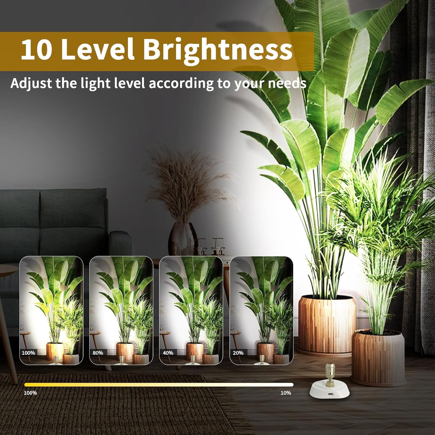 Spotlight Rww UGUCYUI-LED Wireless Spotlights with Remote,RGBW Rechargeable Up Lights ...