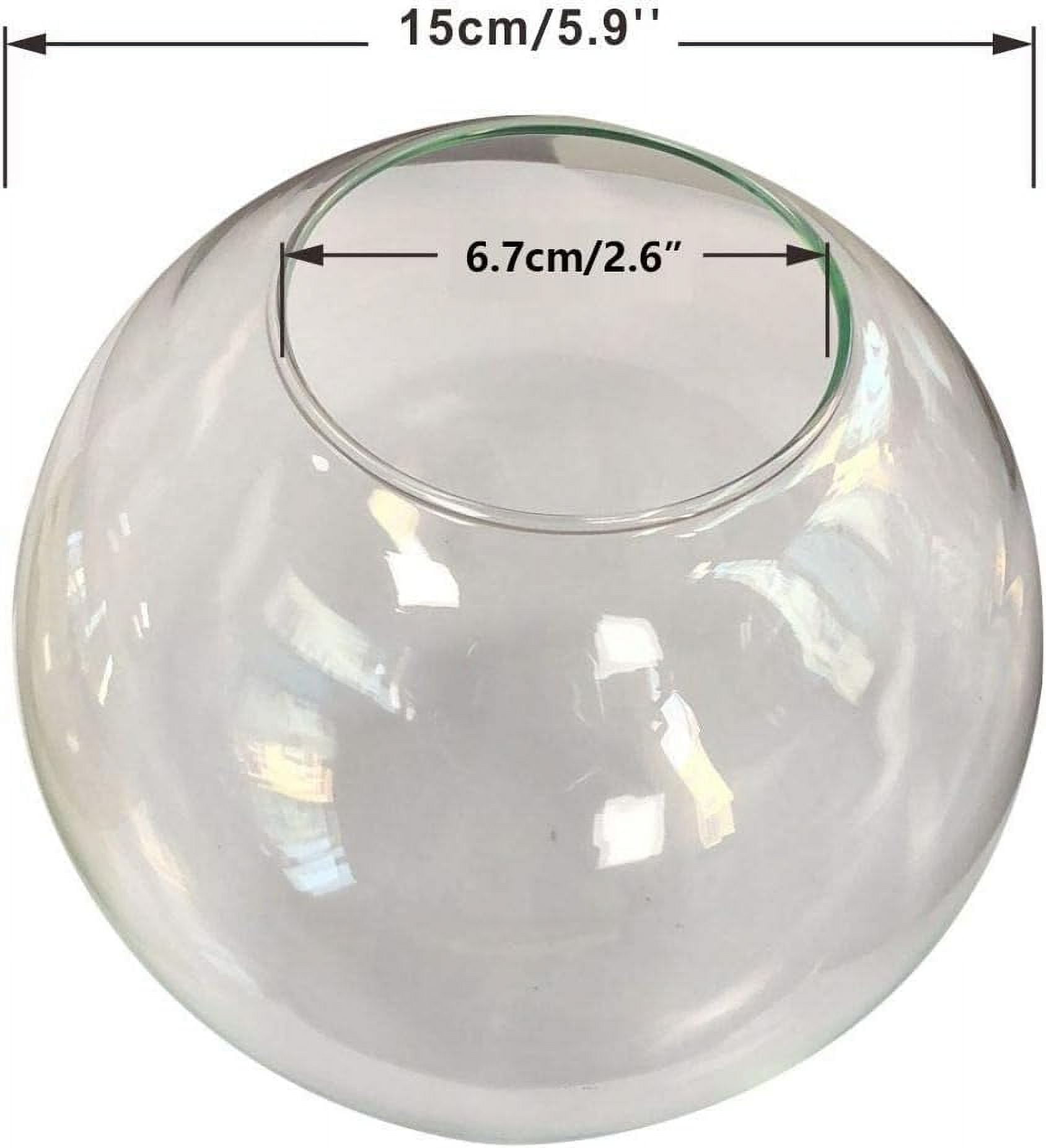 UGUCYUI-Lighting Replacement Glass Globe Shade,Modern Clear Lampshade ...