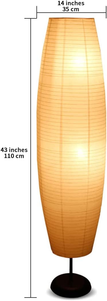 UGUCYUI-Paper Floor Lamp Shade White Rice Paper Lampshades Replacement ...