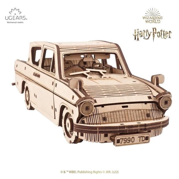 UGears Harry Potter Flying Ford Anglia Wooden 3D Puzzle for adults and kids