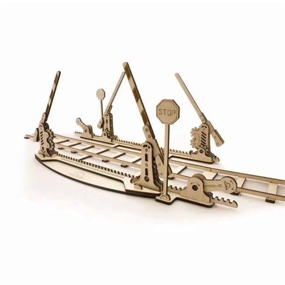 UGears UTG0013 Rails with Crossings Wooden 3D Model Kit