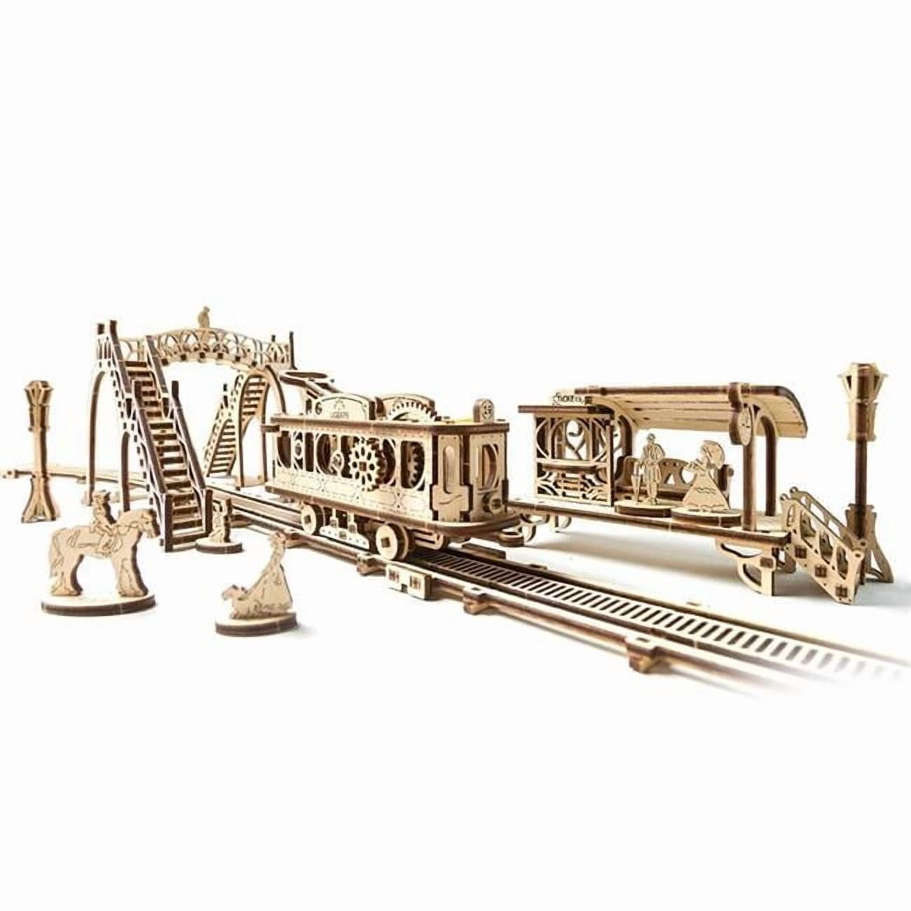 UGears UTG0021 Mechanical Town Tram Line Wooden 3D Model Kit - Walmart.com