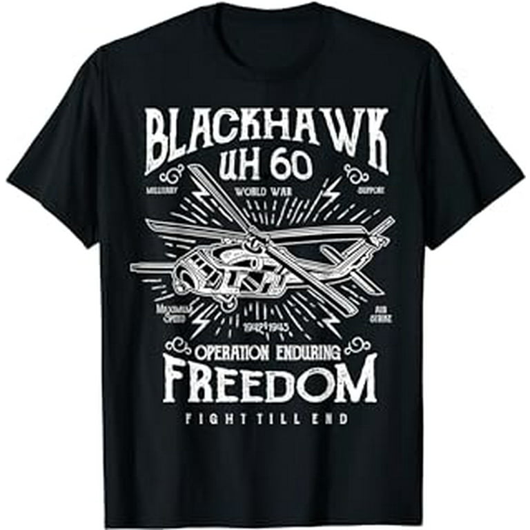 Uh-60 Blackhawk Helicopter Vintage Design T-Shirt Uh-60 Blackhawk Helicopter Vintage Design T-Shirt