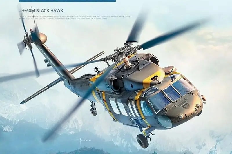 Hawk Assembly UH-60M Black Hawk Assembly Aircraft Models Kit Academy Hobby 12135 1/35 ...
