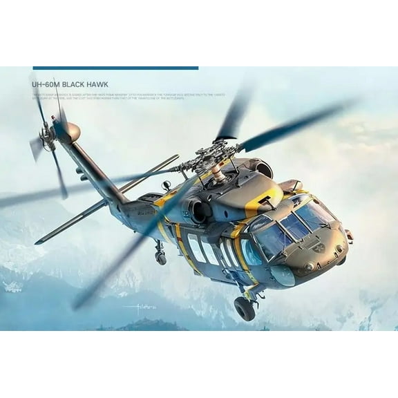 UH-60M Black Hawk  Assembly Aircraft Models Kit Academy Hobby 12135 1/35 Scale
