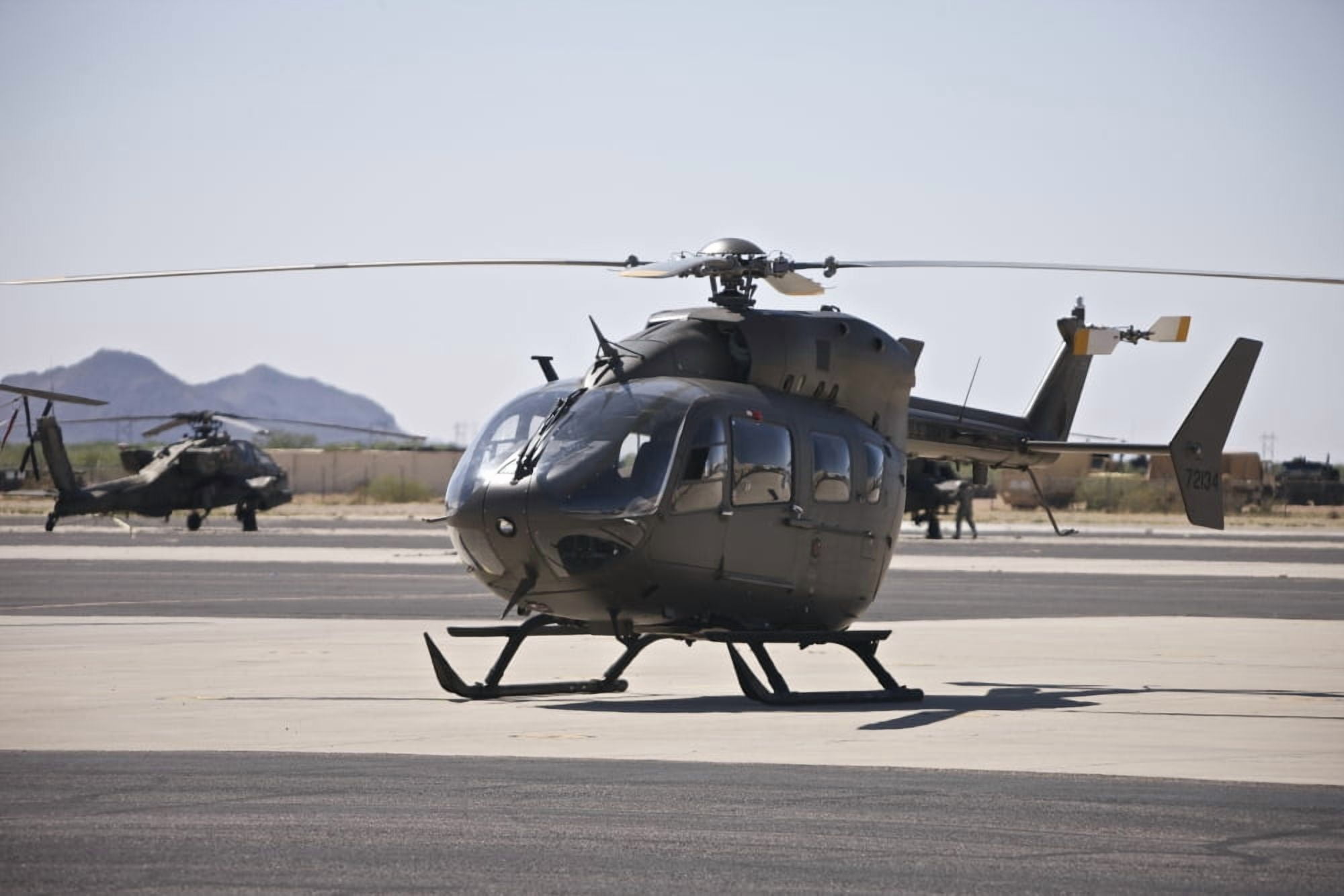 UH-72 Lakota Helicopter at Pinal Airpark Arizona Canvas Art - Terry MooreStocktrek Images (18 x 12)