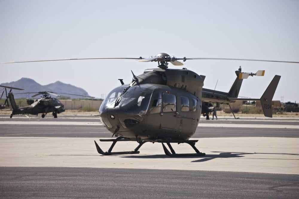 UH-72 Lakota Helicopter at Pinal Airpark Arizona Canvas Art - Terry MooreStocktrek Images (35 x 23)
