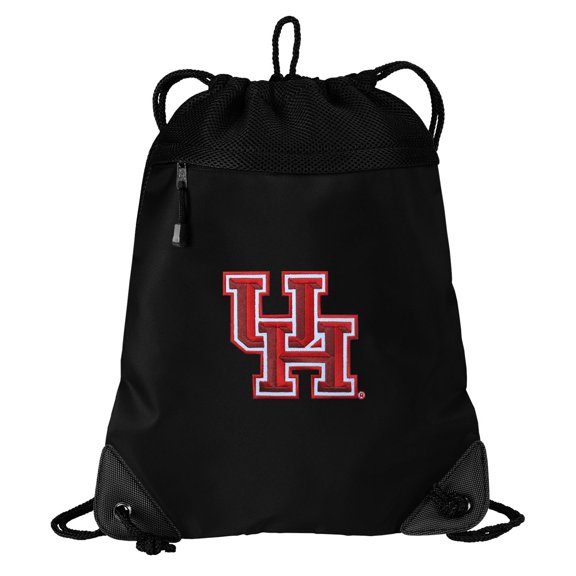 UH Drawstring Bag TWO SECTION University of Houston Cinch Pack Backpack - Unique Mesh & Microfiber