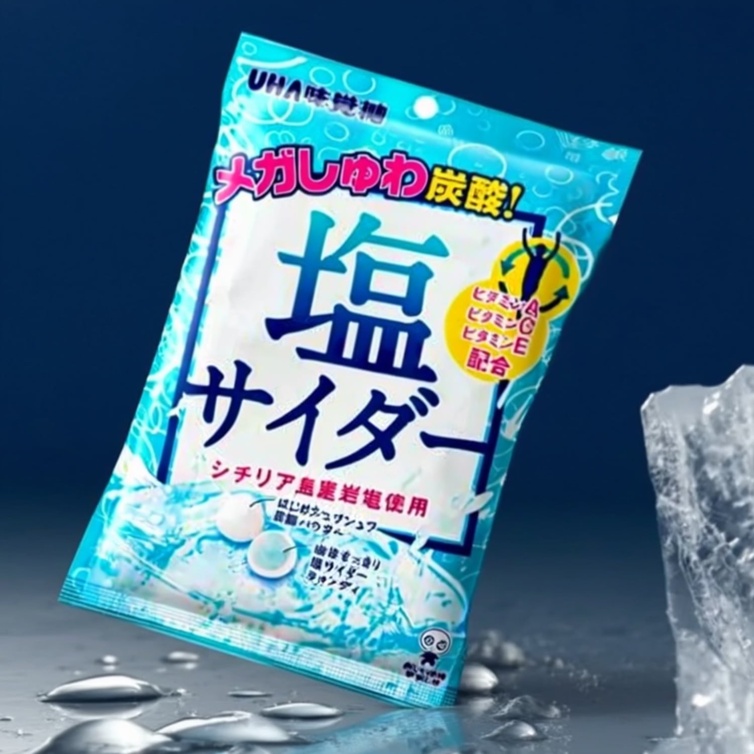 UHA Mikakuto Salt Cider Candy 3-Bag Set Made in JAPAN - Tokyo Sakura Mall