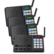 UHAXZ Wireless Intercom Long Range with Group Call Function (4 packs)