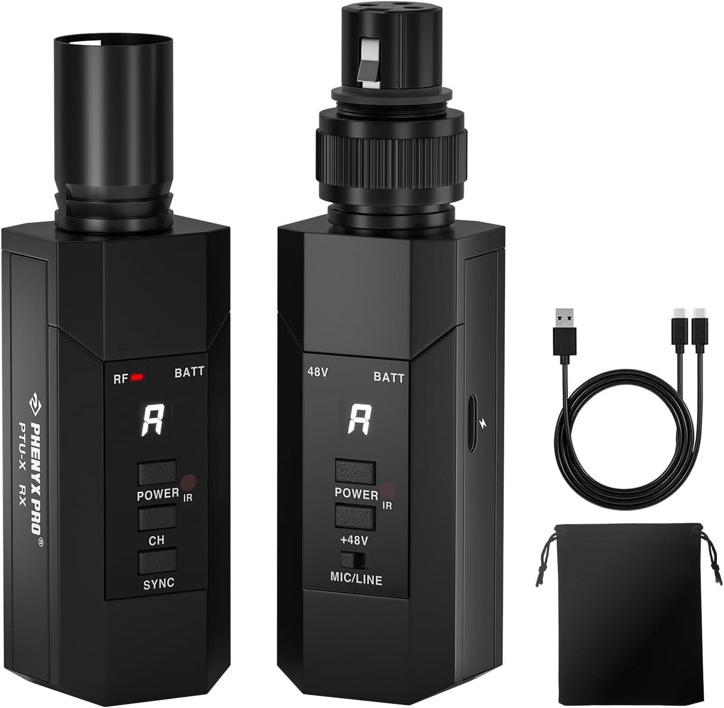 Wireless Transmit UHF Auto Scan XLR Wireless Transmitter Receiver System PTU-X - Walmart.com