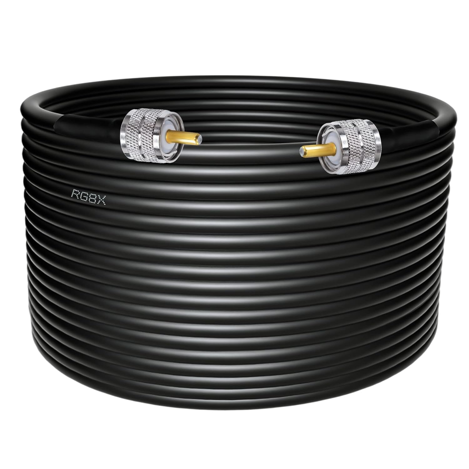 RG8x Koaxialkabel 15 M, PL259 Stecker Auf Stecker – Für CB Radio, Antennen, HAM | 50 Ohm, Niedrige Verluste