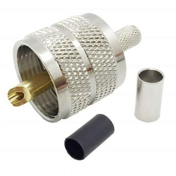 UHF Male Crimp PL259 Coax Connector