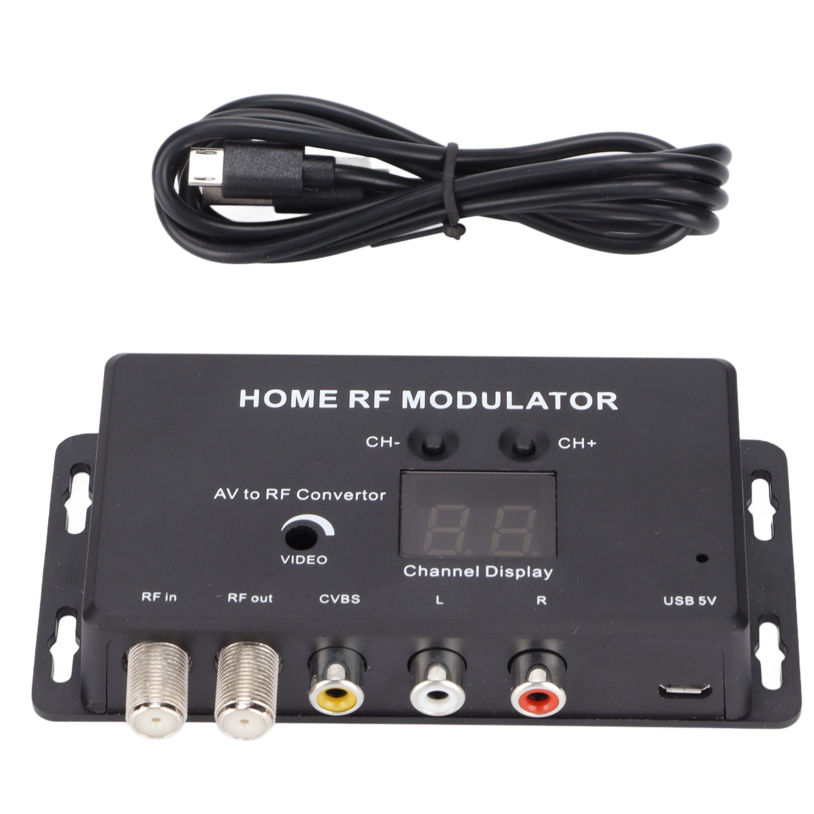 UHF Modulator Audio and Video to RF Channel Home RF Modulator for DVD