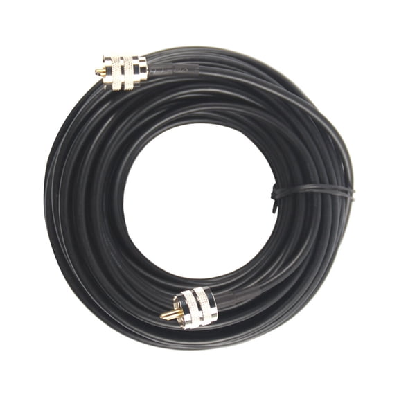 UHF PL259 to PL259 Jumper Cable for Intercom Systems - Digital RG58 Cable, UHF 259 Line Connector