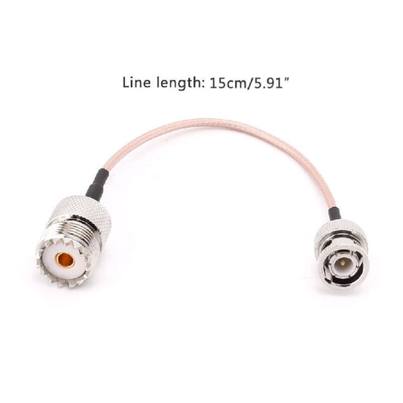 UHF SO239 Female To BNC Male RG316 Pigtail Cable 15cm Radio Coaxial Antenna Cabl