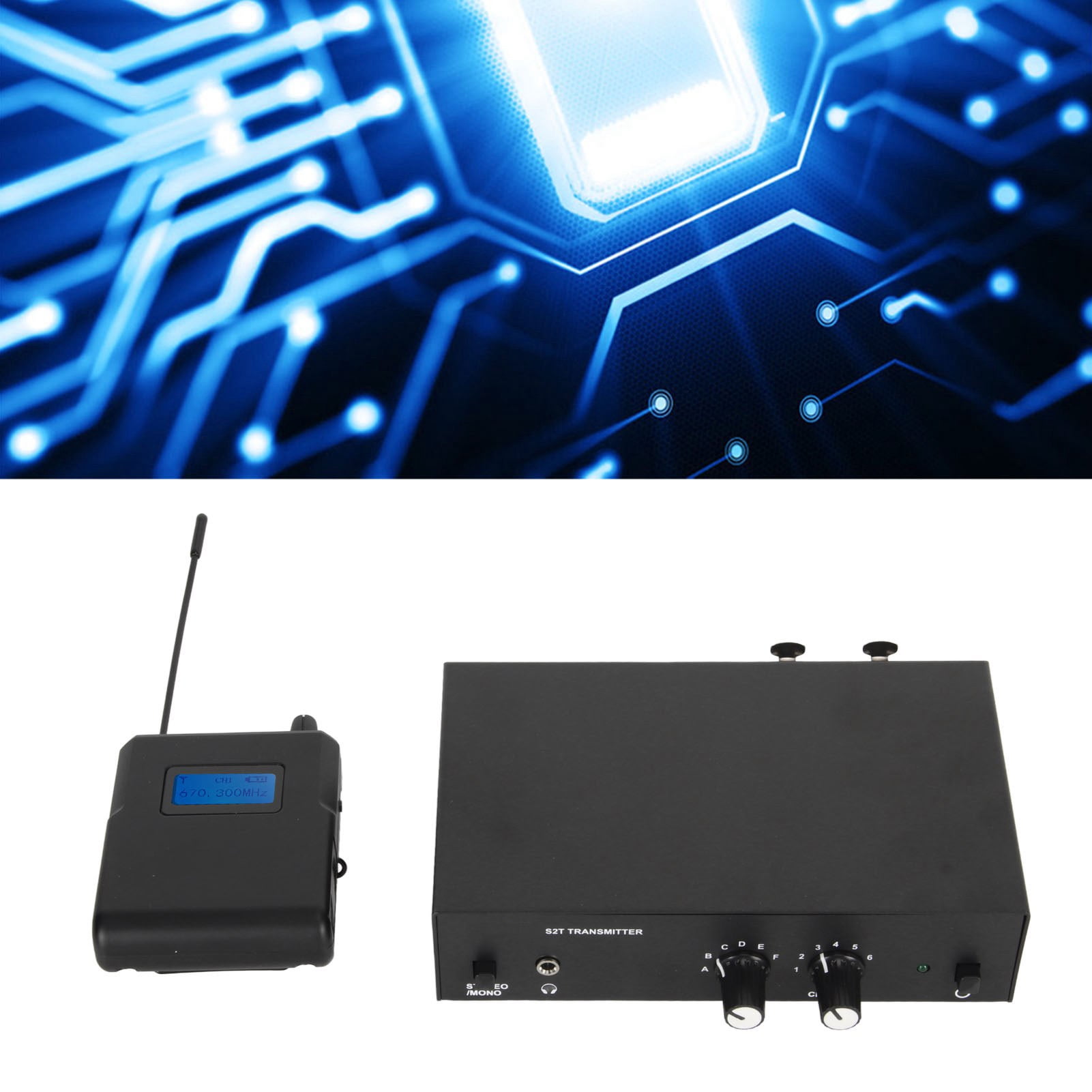 UHF Stereo Wireless Monitor System, Wireless Audio Monitor System, IEM