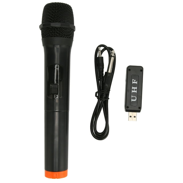 UHF Wireless Microphone 131ft Range Noise Reduction Handheld Dynamic