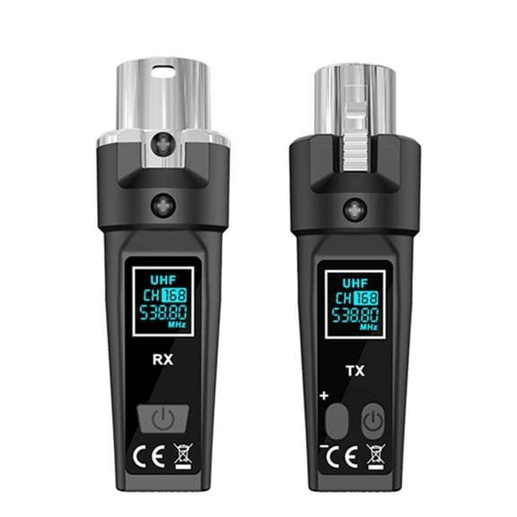UHF Wireless Microphone Converter Adapter XLR Transmitter and Receiver for Dynamic Guita ywm58