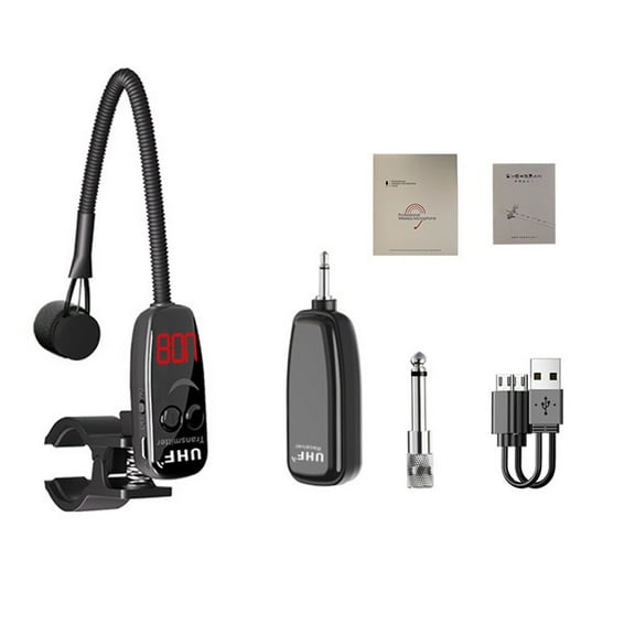 UHF Wireless Microphone Flute Dizi Wireless Receiver Transmitte For WOODWIND