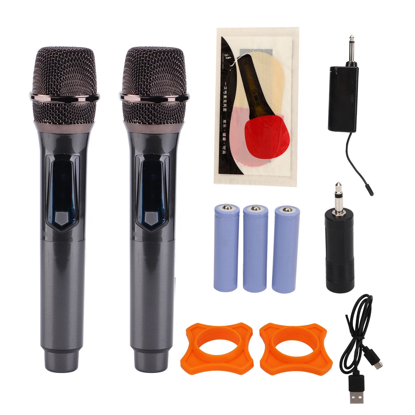 UHF Wireless Microphone Kit KTV Live Broadcast 50m Automatic Connecting