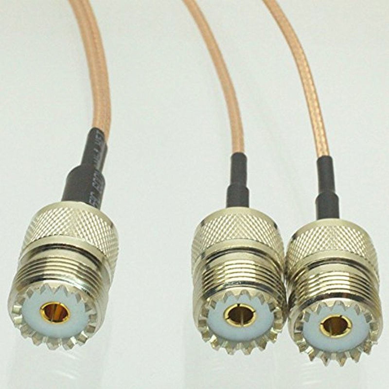 Dual Split Wifi Combinatore/Splitter RF A Y UHF - Connettori SO239 Femmina A 2 PL259 Maschio, Ideale Per Cavi RG316 Connettori Per Radioamatori